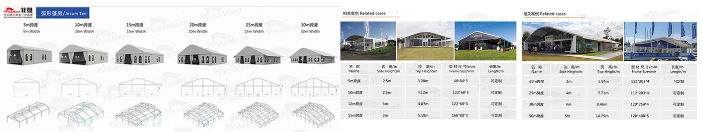 Aluminium Outdoor White Wedding Tent Beautiful Exhibition Trade Show Tents for Decoration(Pic4)