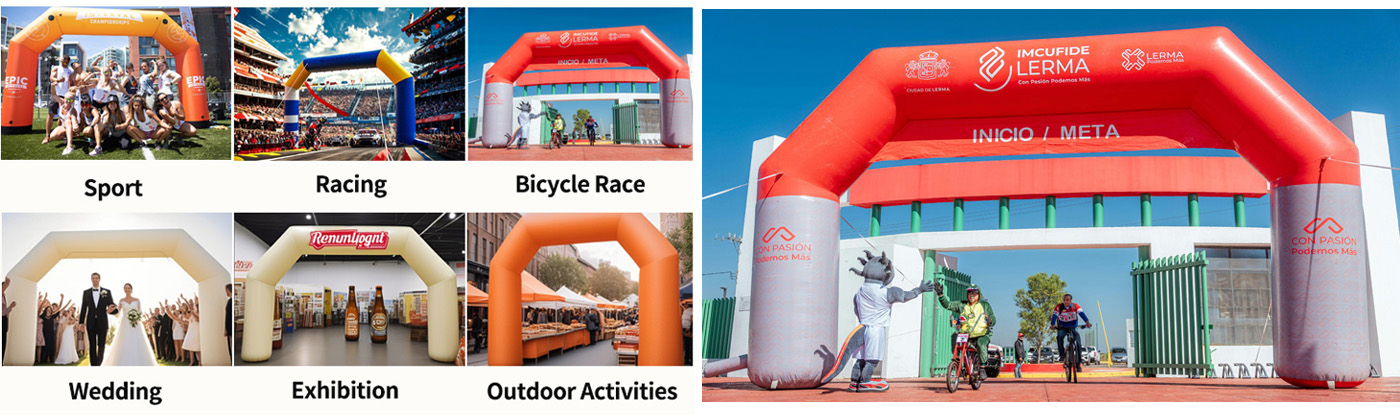 Inflatable Entrance Arch for Outdoor Race Event Decoration Cheap Price Advertising Inflatables(Pic4)
