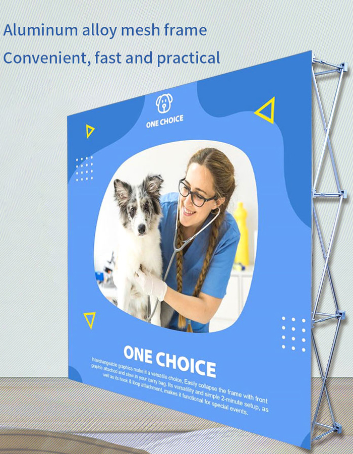 Fabric Stand Foldable 3x3 & 3x4 Event Backdrop Easy Pop up Display Stand for Advertising(Pic2)