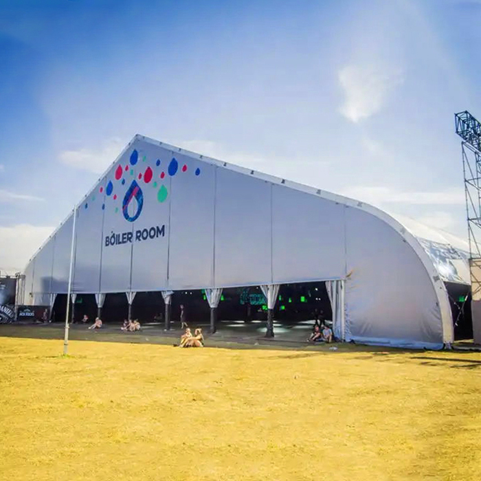Large Strong Peach-Shaped Aluminium Exhibition Tent Big Curved & Arcum Roof PVC Material for Events Festival Canopy(Pic2)
