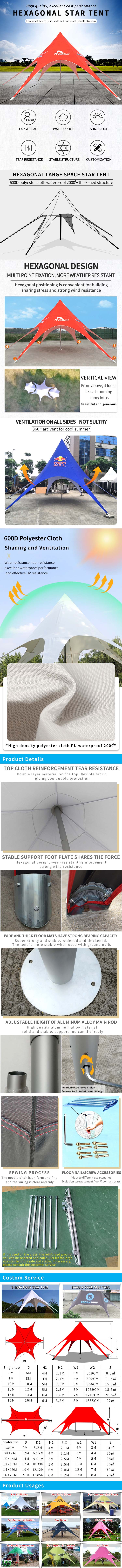 FEAMONT Double Top Tops Spider Event Tent for Outdoor Display Events(Pic1)