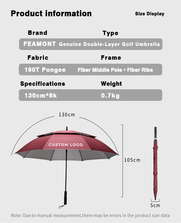 FEAMONT Wholesale Umbrella Collection Includes Golf Outdoor Rain UV and Folding Styles All Available for Custom Logo Printing(Pic8)