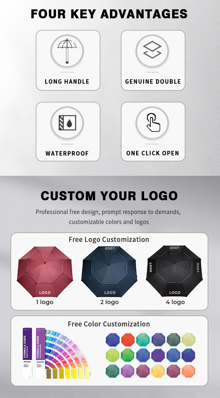 FEAMONT Wholesale Umbrella Collection Includes Golf Outdoor Rain UV and Folding Styles All Available for Custom Logo Printing(Pic2)