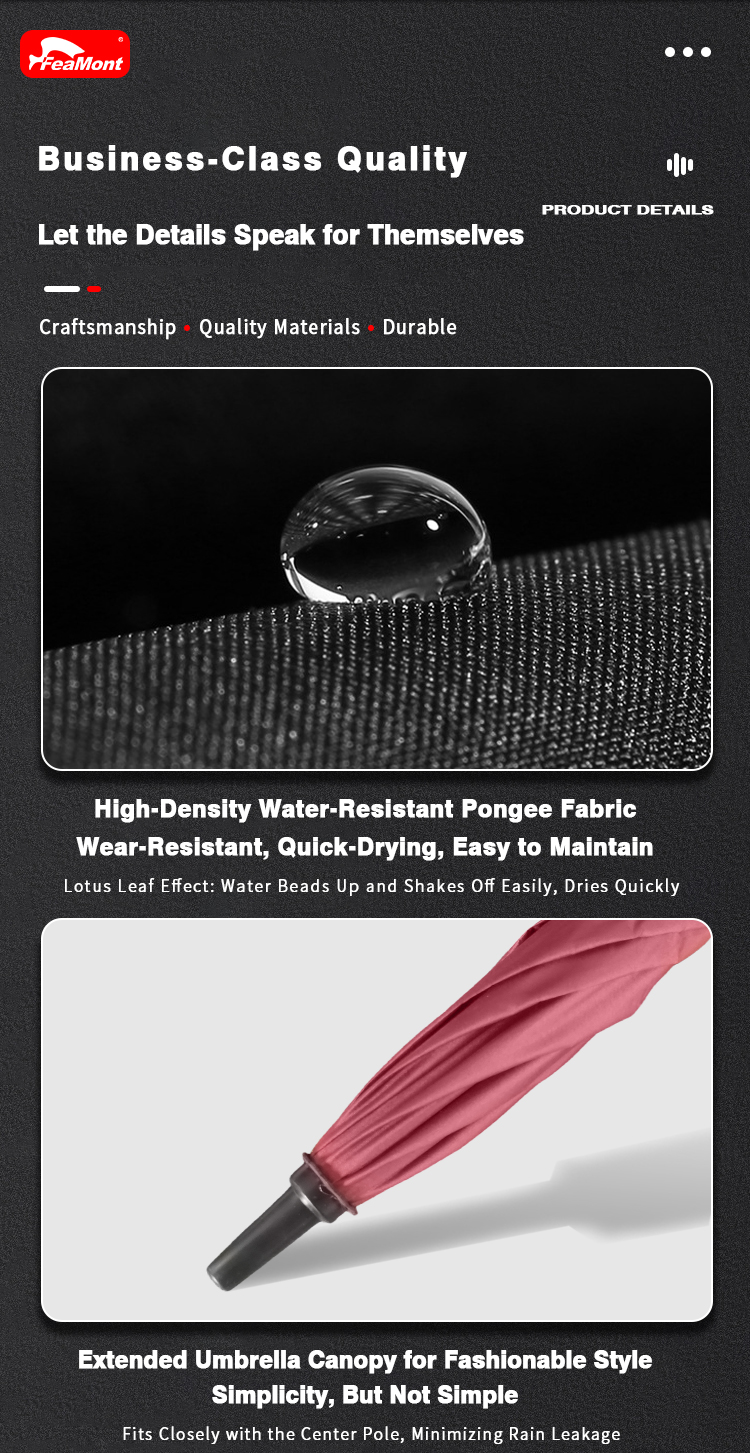 FEAMONT Wholesale Umbrella Collection Includes Golf Outdoor Rain UV and Folding Styles All Available for Custom Logo Printing(Pic10)