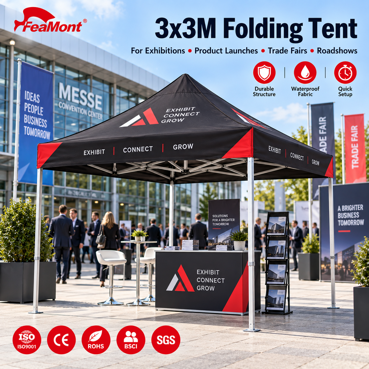 FEAMONT Quick Setup Folding Te
